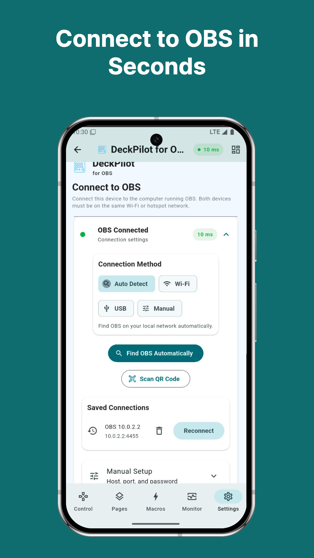 DeckPilot — macro and quick actions panel